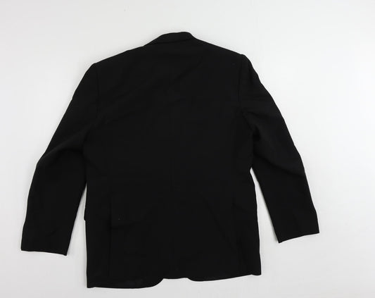 Mens UK Size 40 Varteks Regular Black Suit Tuxedo