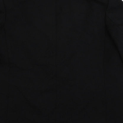 H7m Womens Black Jacket Blazer Size XS Button