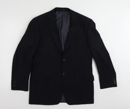 Mens UK Size 38 Marks and Spencer Regular Blue Suit Jacket