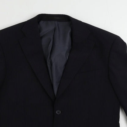 Mens UK Size 38 Marks and Spencer Regular Blue Suit Jacket