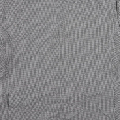 Autograph Mens Grey Geometric Cotton Jacket Suit Jacket Size 44 Regular