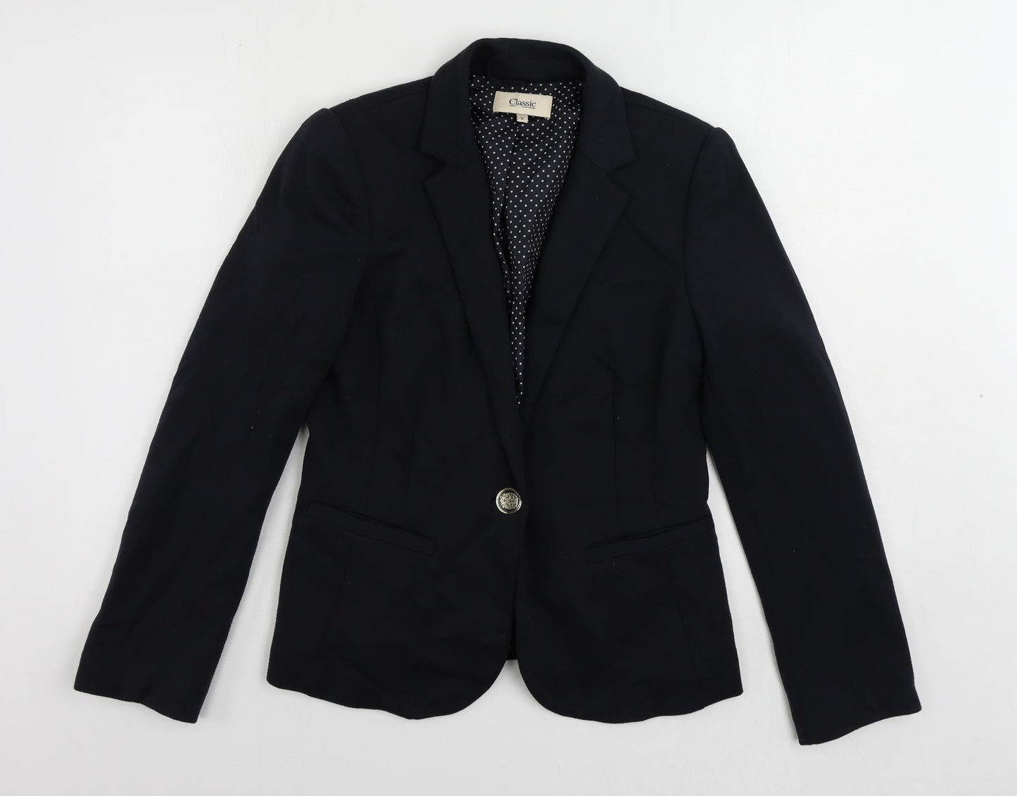 Womens UK Size 8 Classic Blue Jacket