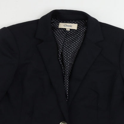 Womens UK Size 8 Classic Blue Jacket