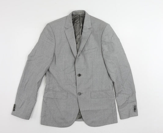 Mens UK Size 38 H&M Regular Grey Suit Jacket