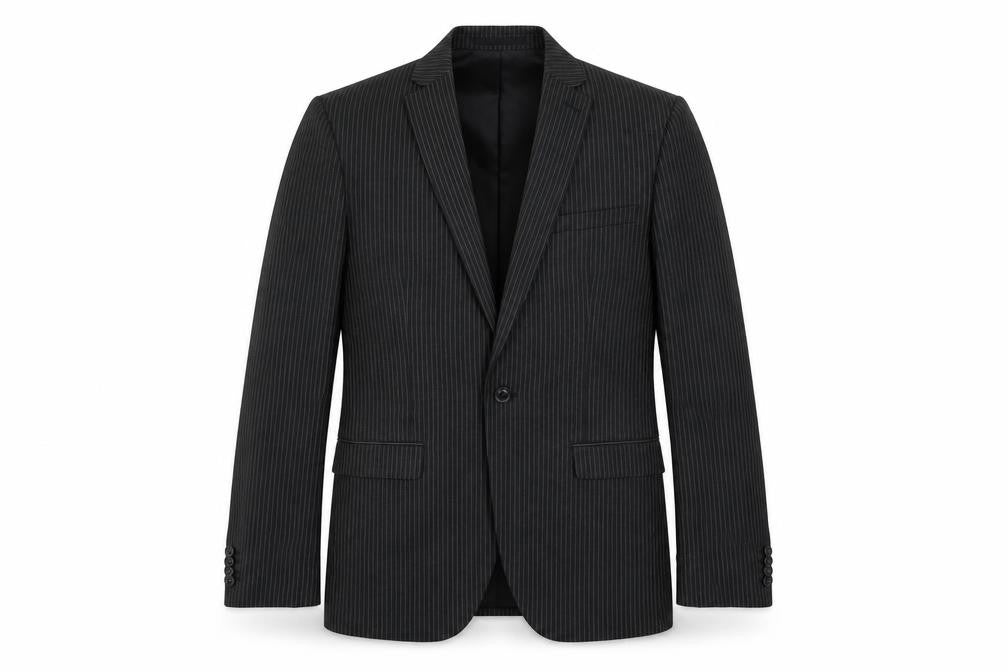 Mens UK Size 38 Topman Regular Black Suit Jacket