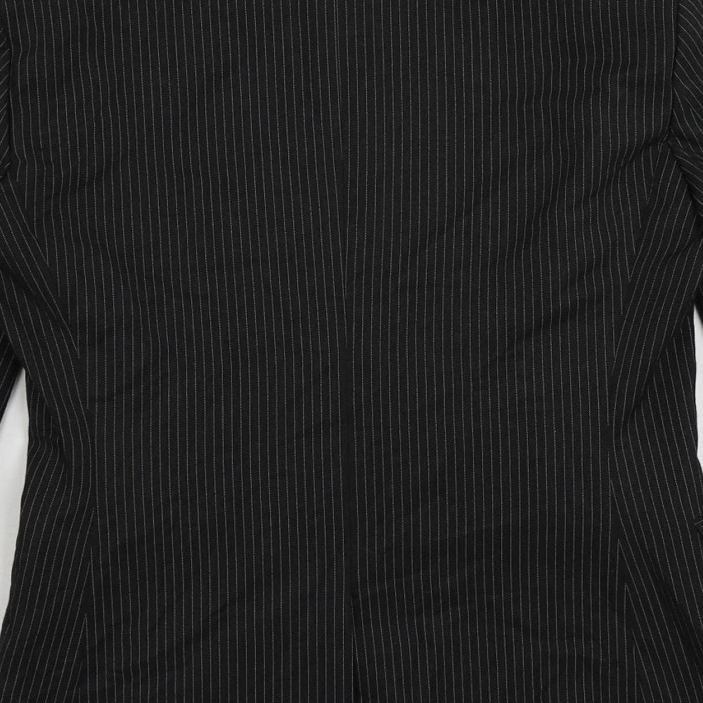 Mens UK Size 38 Topman Regular Black Suit Jacket