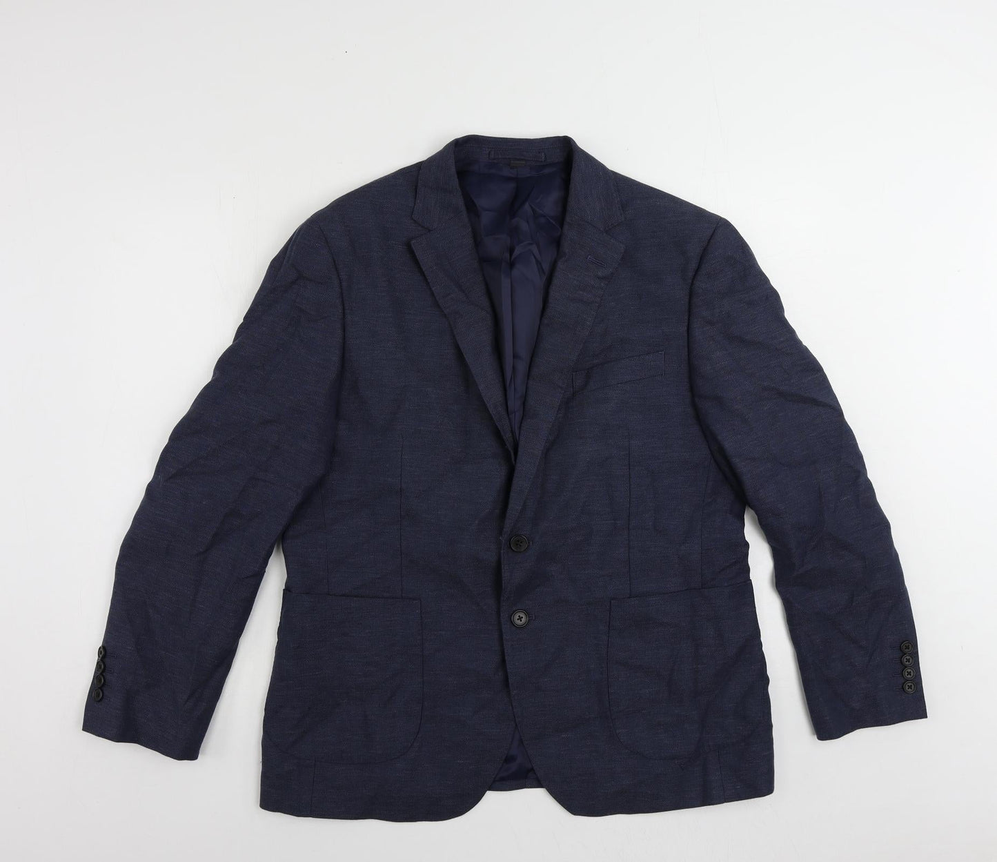 Mens UK Size 42 Marks and Spencer Regular Blue Suit Jacket