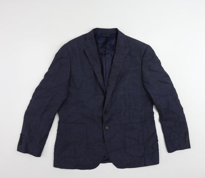 Mens UK Size 42 Marks and Spencer Regular Blue Suit Jacket