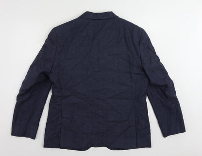 Mens UK Size 42 Marks and Spencer Regular Blue Suit Jacket