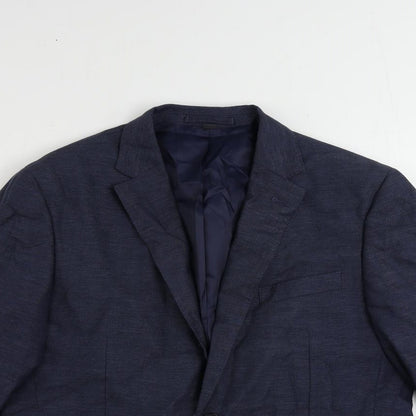 Mens UK Size 42 Marks and Spencer Regular Blue Suit Jacket