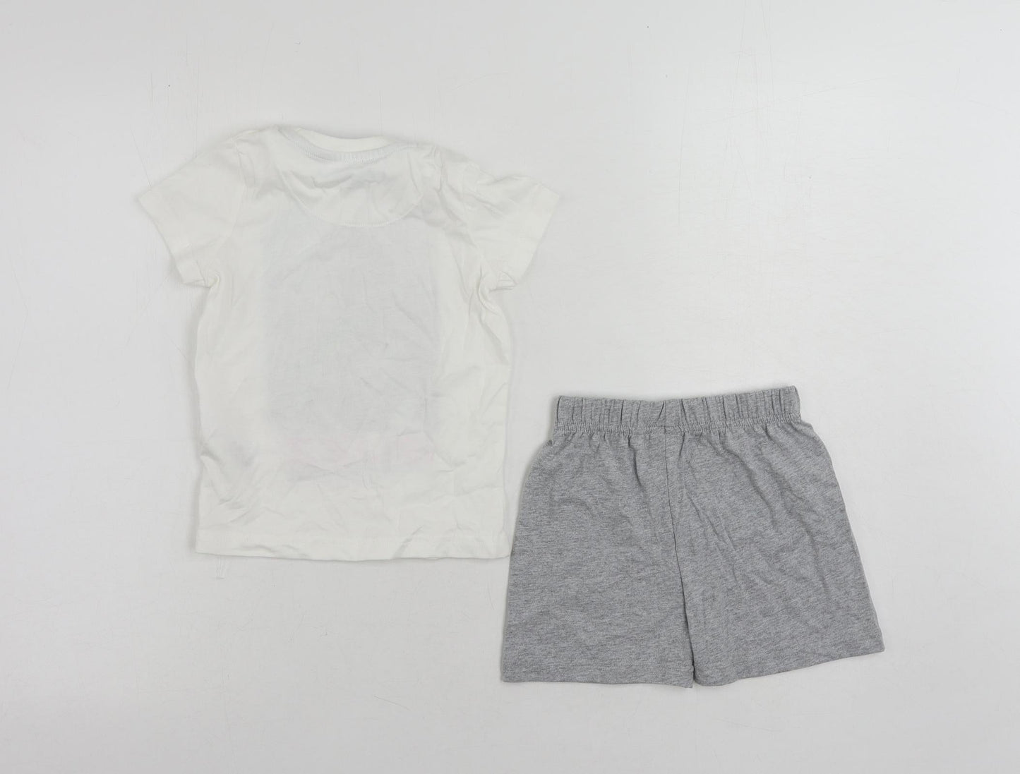Marks and Spencer Baby Grey Solid Cotton Set Pyjama Set Size 18-24 Months Pullover - Disney Lightyear