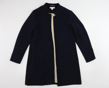 Womens UK Size 14 H&M Blue Overcoat