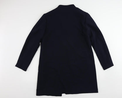 Womens UK Size 14 H&M Blue Overcoat