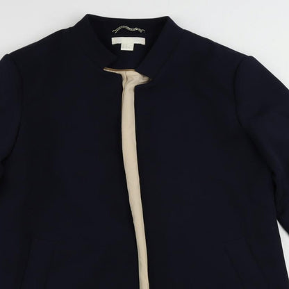Womens UK Size 14 H&M Blue Overcoat