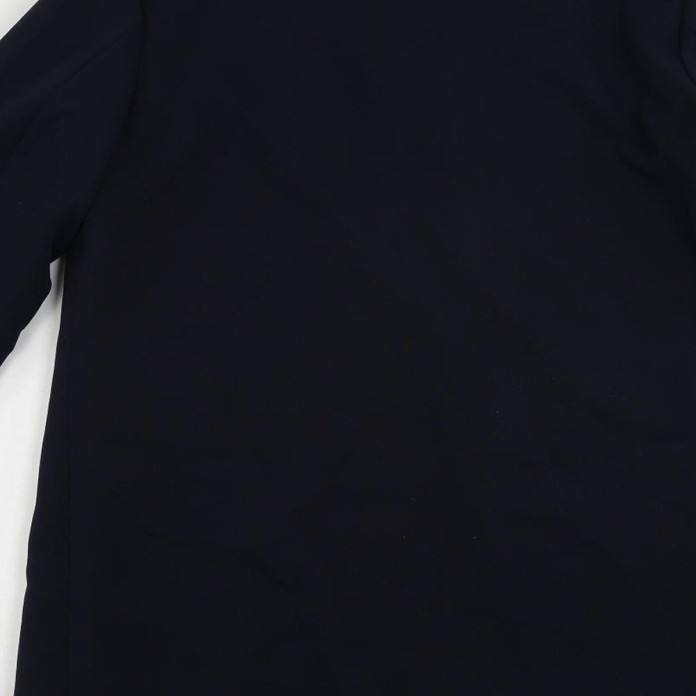 Womens UK Size 14 H&M Blue Overcoat