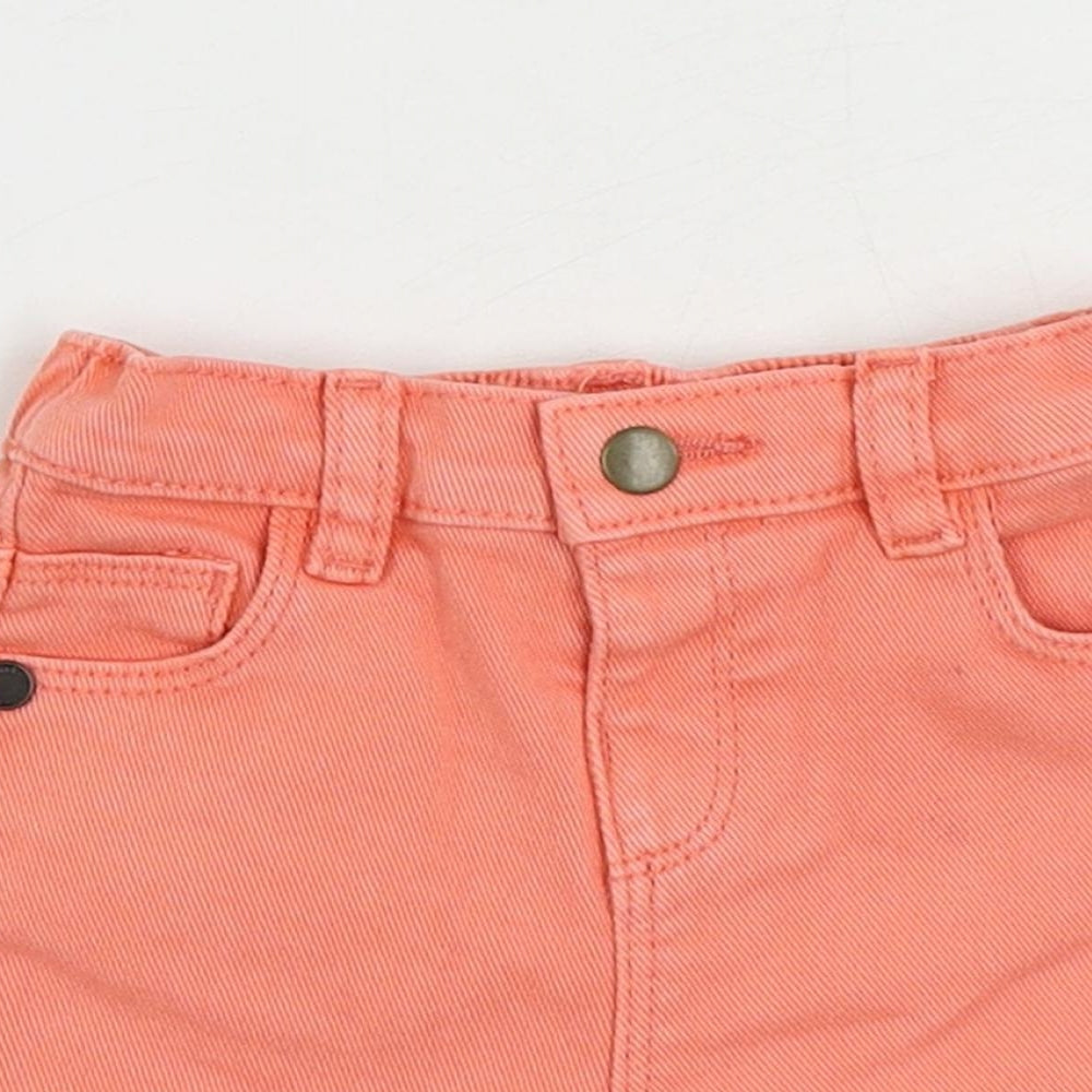 Marks and Spencer Baby Pink Cotton Cropped Jeans Size 3-6 Months Zip - Pockets