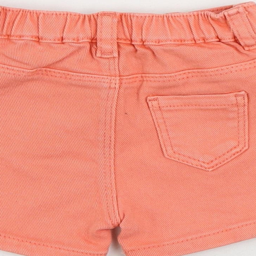 Marks and Spencer Baby Pink Cotton Cropped Jeans Size 3-6 Months Zip - Pockets