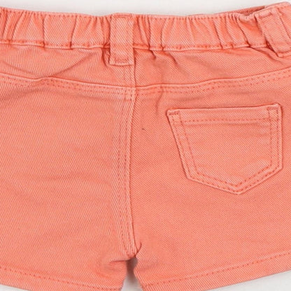 Marks and Spencer Baby Pink Cotton Cropped Jeans Size 3-6 Months Zip - Pockets