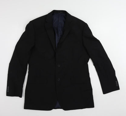 Mens UK Size 40 Debenhams Regular Black Suit Jacket