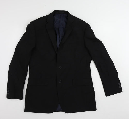 Mens UK Size 40 Debenhams Regular Black Suit Jacket
