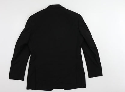 Mens UK Size 40 Debenhams Regular Black Suit Jacket