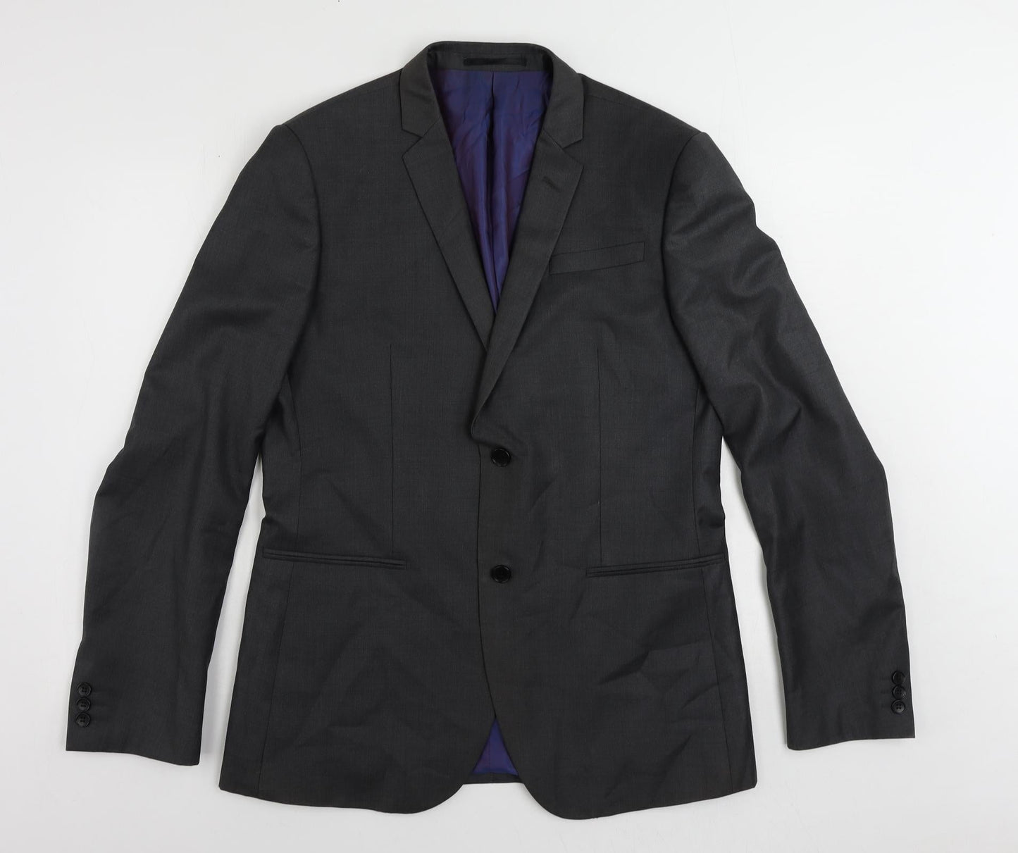 Mens UK Size 40 Marks and Spencer Regular Grey Suit Jacket