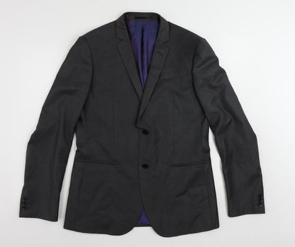 Mens UK Size 40 Marks and Spencer Regular Grey Suit Jacket