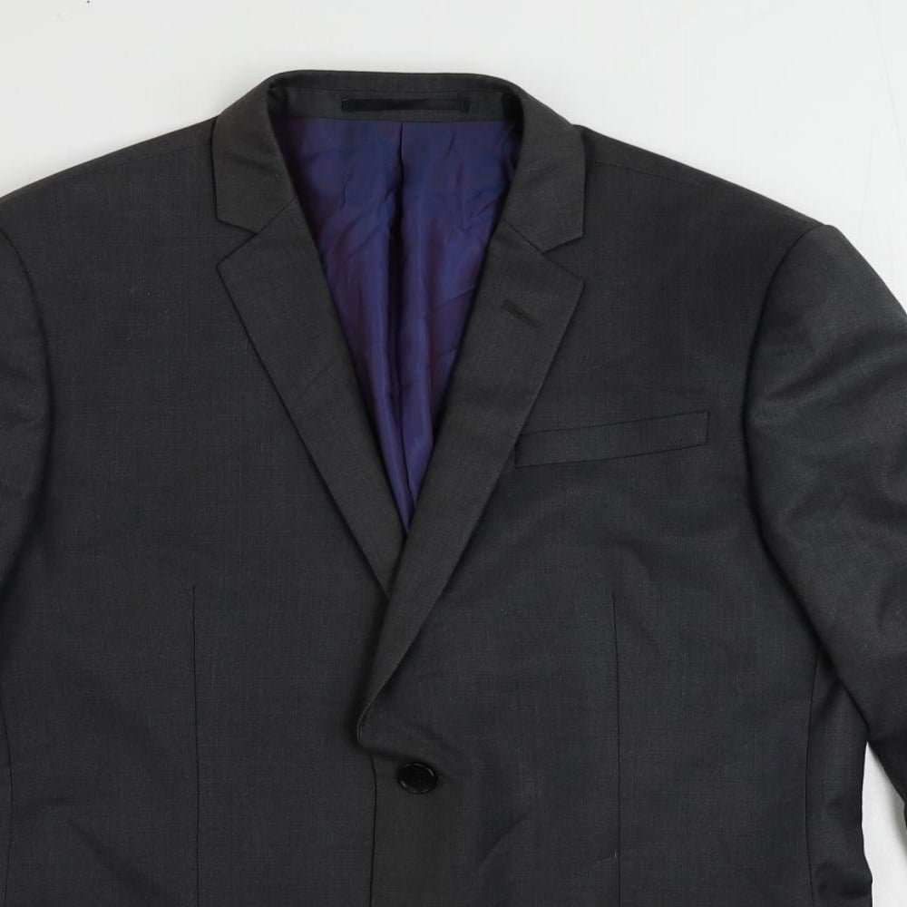 Mens UK Size 40 Marks and Spencer Regular Grey Suit Jacket