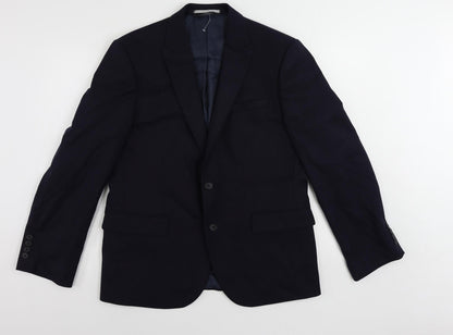 Mens UK Size 42 Marks and Spencer Regular Blue Suit Jacket
