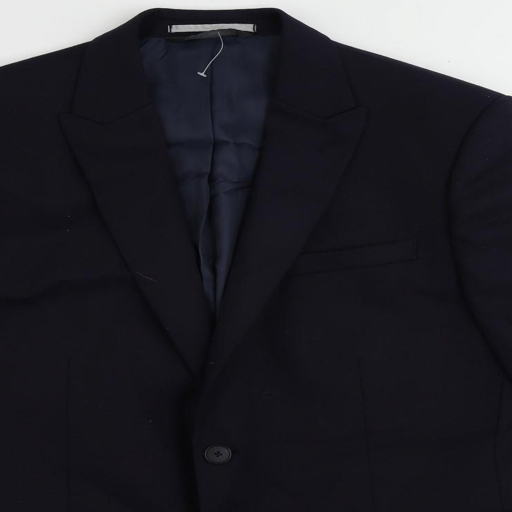 Mens UK Size 42 Marks and Spencer Regular Blue Suit Jacket