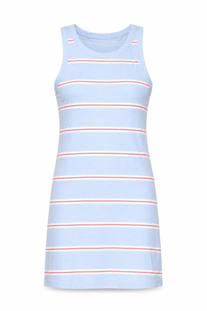 Marks and Spencer Womens Blue Striped Cotton Bodycon Size M Round Neck Pullover