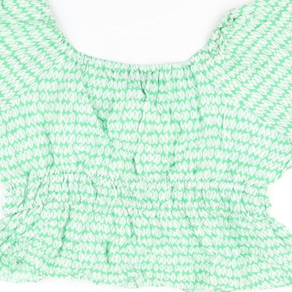 Womens UK Size 14 Marks and Spencer Green Basic Blouse