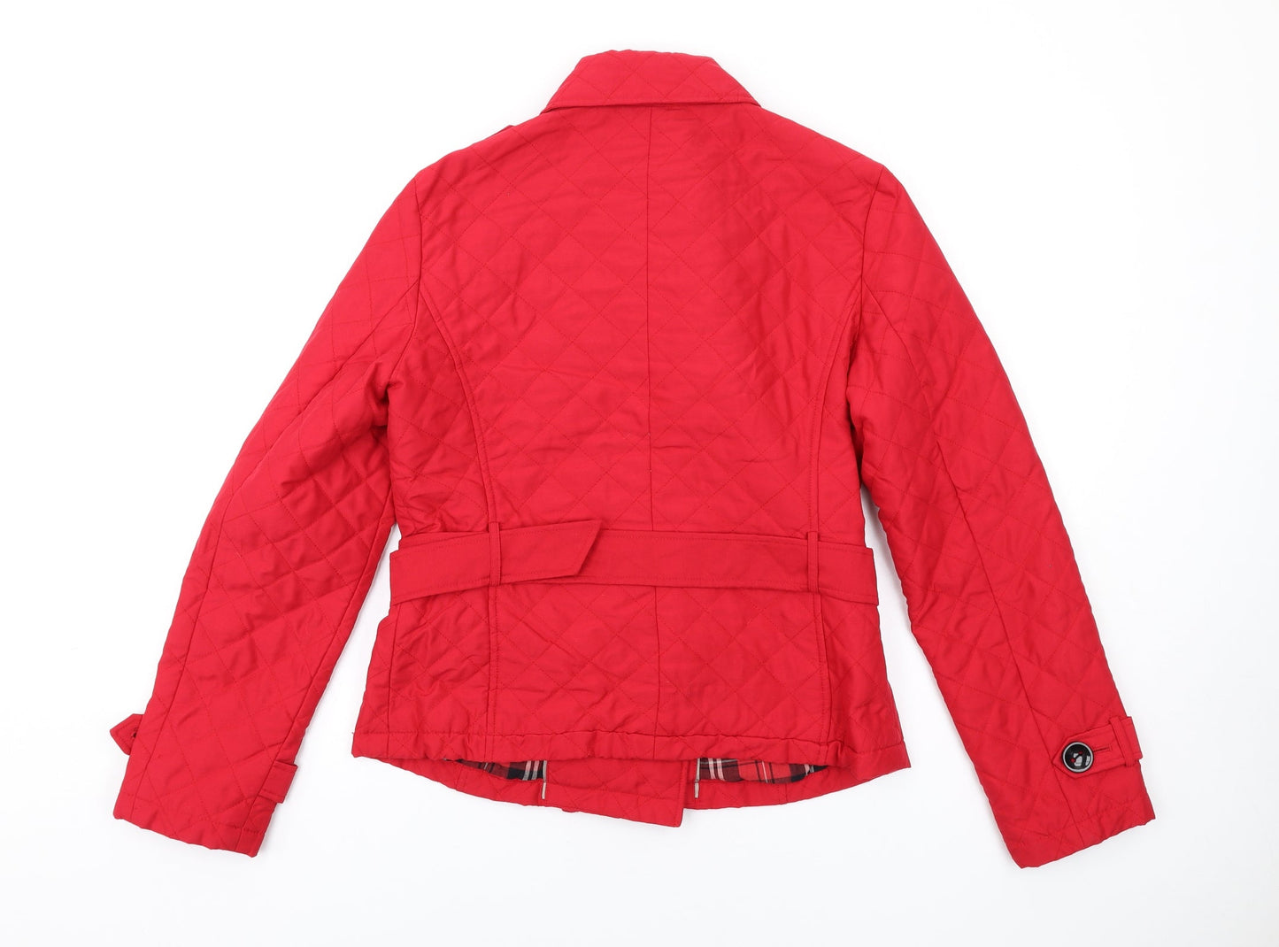 Womens UK Size 14 Rossetti Red Quilted Coat