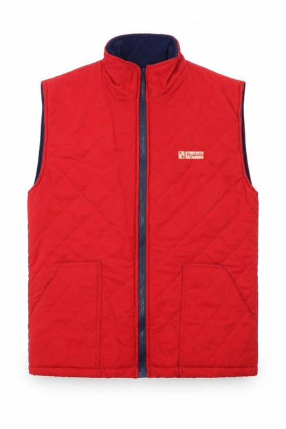 Royal Harbour Womens Red Gilet Waistcoat Size M Zip