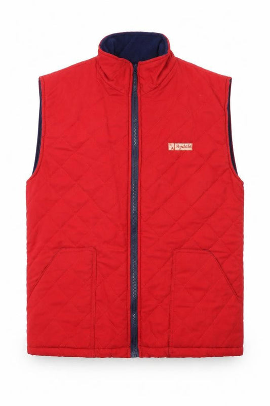 Royal Harbour Womens Red Gilet Waistcoat Size M Zip