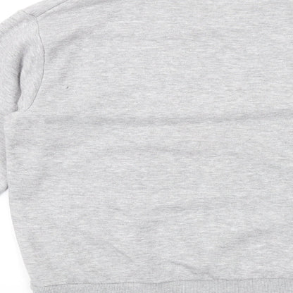 Boohoo Womens Grey Polyester Pullover Sweatshirt Size S Pullover