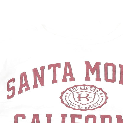 Hollister Womens White Cotton Pullover Sweatshirt Size XS Pullover