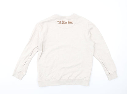 Womens UK Size M Disney Beige Pullover Sweatshirt