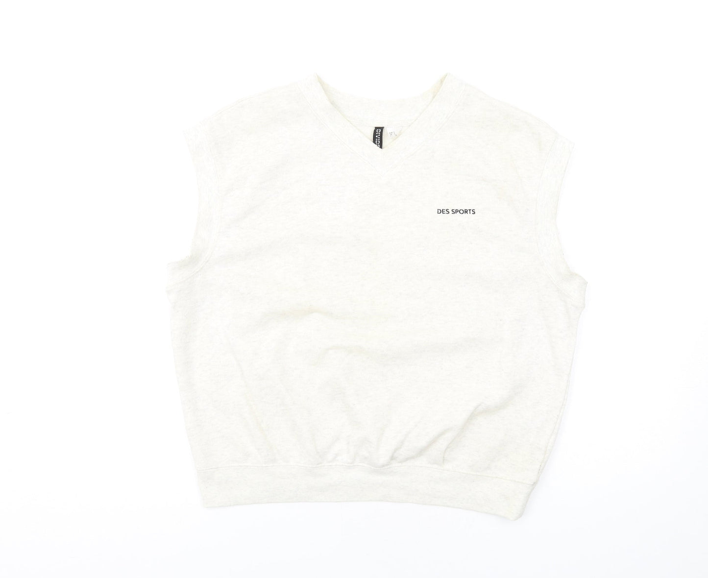 H&M Womens Ivory Cotton Pullover Sweatshirt Size S Pullover