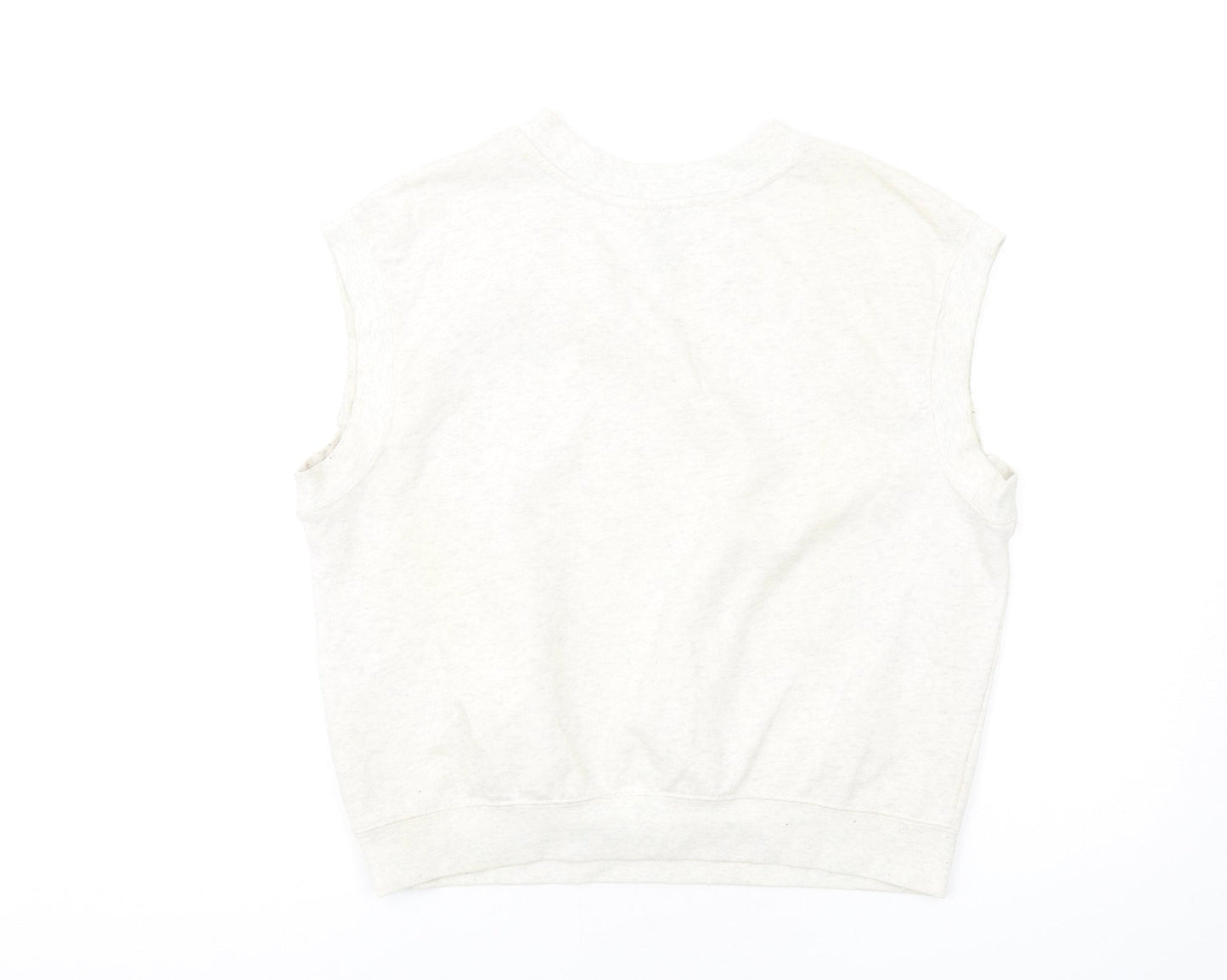 H&M Womens Ivory Cotton Pullover Sweatshirt Size S Pullover