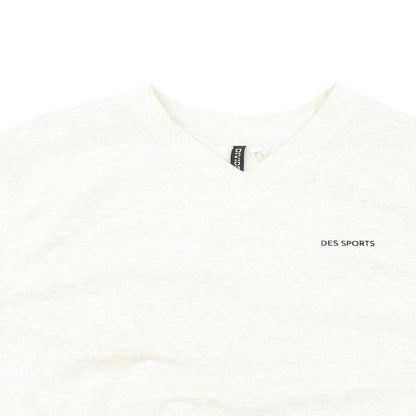 H&M Womens Ivory Cotton Pullover Sweatshirt Size S Pullover