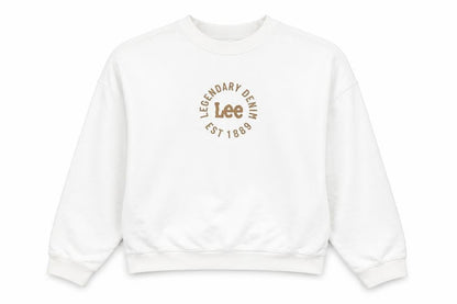 Womens UK Size S Lee Cooper White Pullover Sweatshirt