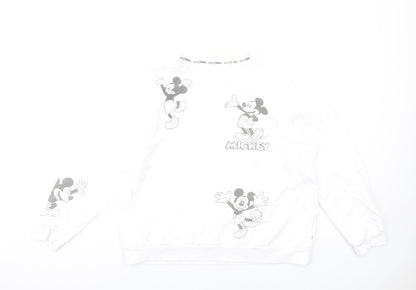 Womens UK Size L Disney White Pullover Sweatshirt