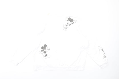 Womens UK Size L Disney White Pullover Sweatshirt
