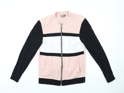 Mens UK Size M ASOS Pink Full Zip Sweatshirt
