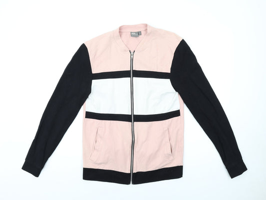 Mens UK Size M ASOS Pink Full Zip Sweatshirt