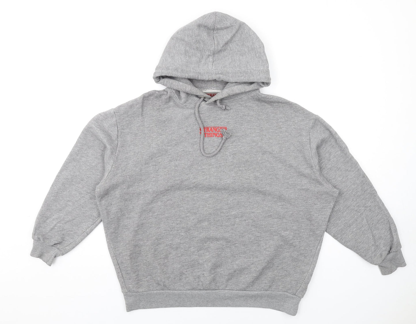 Womens UK Size S Pull&Bear Grey Pullover Hoodie