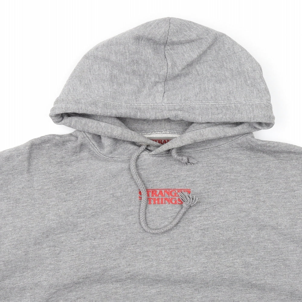 Womens UK Size S Pull&Bear Grey Pullover Hoodie