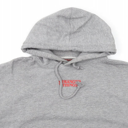 Womens UK Size S Pull&Bear Grey Pullover Hoodie