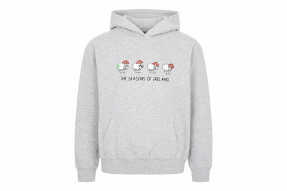 Random Boys Grey Polyester Pullover Hoodie Size 14-15 Years Pullover